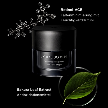 Shiseido Men Skin Empowering Advanced Cream stärkende Creme zur Reduktion von Falten