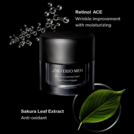 Shiseido Men Skin Empowering Advanced Cream bőrfrissítő krém a ráncok csökkentéséért utántöltő