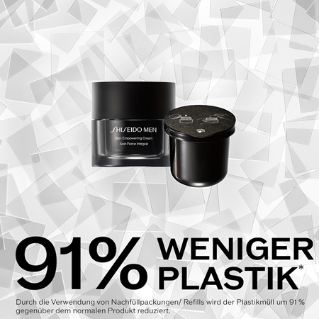 Shiseido Men Skin Empowering Advanced Cream stärkende Creme zur Reduktion von Falten Ersatzfüllung