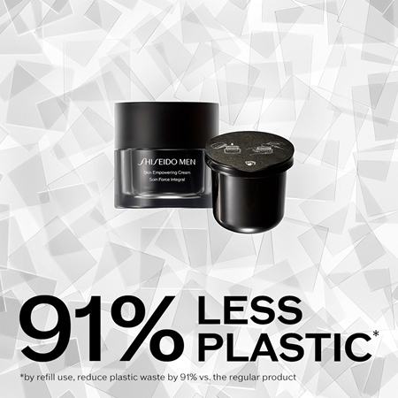 Shiseido Men Skin Empowering Advanced Cream bőrfrissítő krém a ráncok csökkentéséért utántöltő