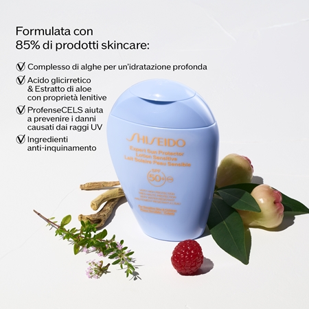 Shiseido Expert Sun Protector Lotion Sensitive SPF50+ latte protettivo per pelli sensibili