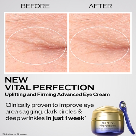 Shiseido Vital Perfection Uplifting & Firming Advanced Eye Cream liftinges szemkrém