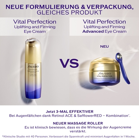 Shiseido Vital Perfection Uplifting & Firming Advanced Eye Cream Lifting-Augencreme