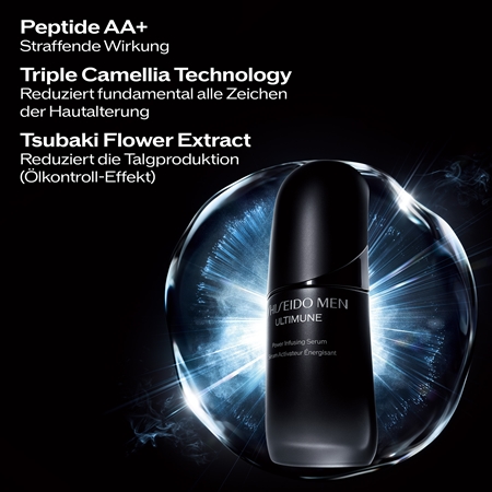 Shiseido Men Ultimune Power Infusing Serum konzentriertes Serum gegen Zeichen von Hautalterung