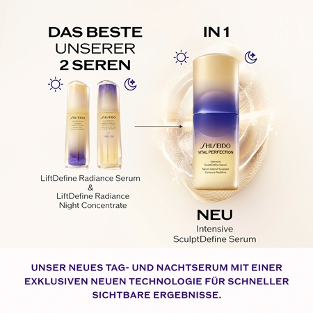 Shiseido Vital Perfection Intensive SculptDefine Serum Liftingserum zur Festigung der Gesichtskonturen