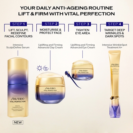 Shiseido Vital Perfection Intensive SculptDefine Serum Liftingserum zur Festigung der Gesichtskonturen