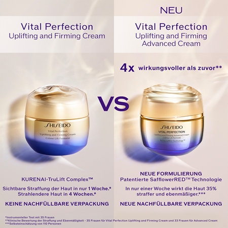 Shiseido Vital Perfection Uplifting and Firming Advanced Cream intensive festigende Tages - und Nachtcreme