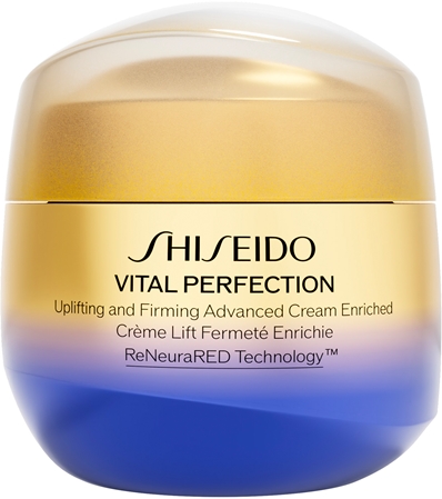 Shiseido Vital Perfection Uplifting & Firming Advanced Cream Enriched Intensīvi nostiprinošs dienas un nakts krēms sausai ādai