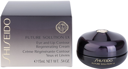 Shiseido Future Solution LX Eye and Lip Contour Regenerating Cream crema regeneradora con efecto alisante para contorno de ojos y labios
