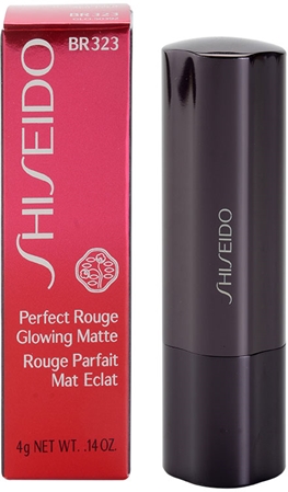 Shiseido Lips Perfect Rouge Glowing Matte barra de labios matificante
