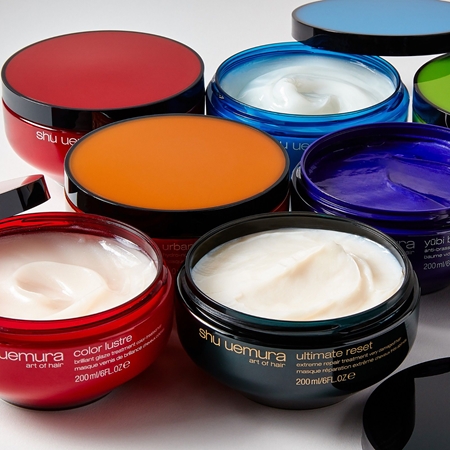 Shu Uemura Silk Bloom maschera rigenerante e riparatrice per capelli rovinati