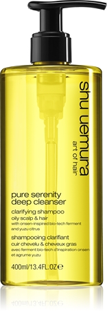 Shu Uemura Deep Cleanser Pure Serenity hloubkově čisticí šampon pro mastné vlasy a vlasovou pokožku