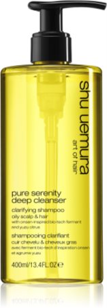 Shu Uemura Deep Cleanser Pure Serenity mélyen tisztító sampon zsíros hajra és fejbőrre