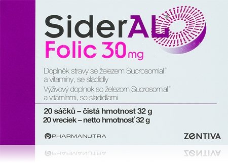 SiderAL Folic sáčky s obsahem železa