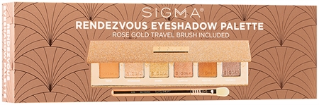 Sigma Beauty Rendezvous Eyeshadow Palette palette de fards à paupières (avec pinceau)