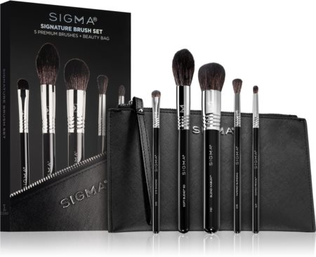 Sigma Beauty Signature Brush Set Set čopičev s torbico