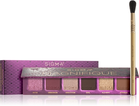 Sigma Beauty Magnifique Eyeshadow Palette Lidschattenpalette (mit Pinselchen)