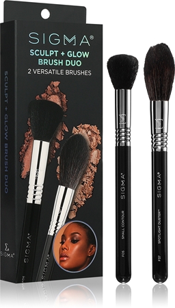 Sigma Beauty Brush Duo Beauty Sculpt + Glow sada štětců pro dokonalý vzhled