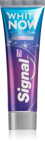 Signal White Now Glossy Shine Blekande tandkräm för frisk andedräkt