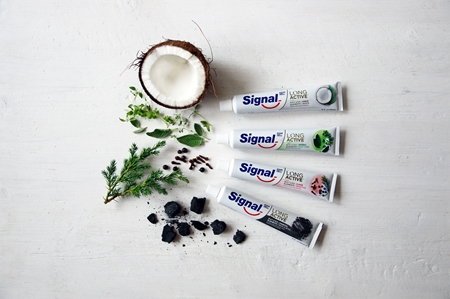 Signal Long Active Natural Elements dentifrice blanchissant au charbon actif