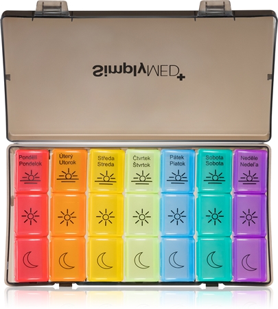 SimplyMED Dávkovač léků 21003 Collection týdenní dávkovač léků