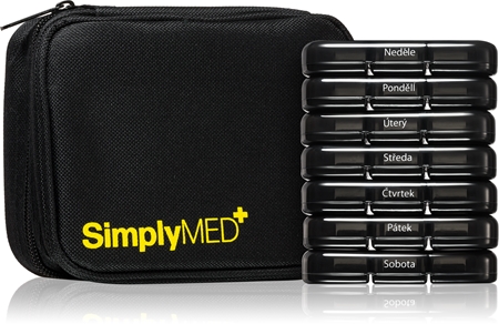 SimplyMED Dávkovač léků YHW002 Travel Max týdenní dávkovač léků
