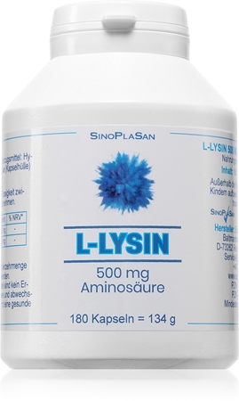 SinoPlaSan L-Lysin 500 mg MONO Kapseln für Muskeln, Gelenke und Bänder