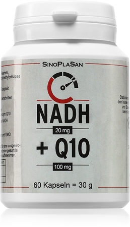 SinoPlaSan NADH 20 mg + Q10 100 mg Kapseln für Ihr Wohlbefinden