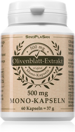 SinoPlaSan Olivenblattextrakt 500 mg MONO Kapseln mit Pflanzenextrakten