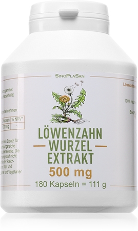 SinoPlaSan Löwenzahnwurzel-Extrakt 500 mg Kapseln für Ihr Wohlbefinden