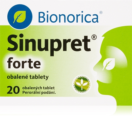 Sinupret Sinupret Forte obalené tablety při zánětu v nosních dutinách a dýchacích cestách