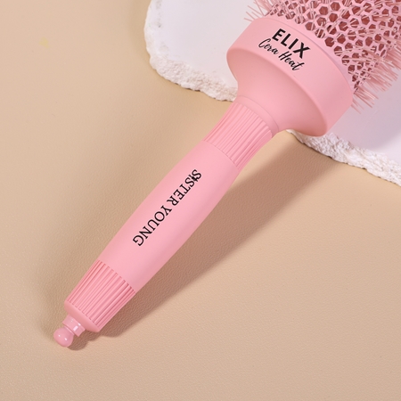 Sister Young ELIX Round Brush Cera Heat Pink Runde Haarbürste