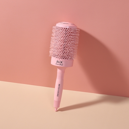 Sister Young ELIX Round Brush Cera Heat Pink Round Hair Brush