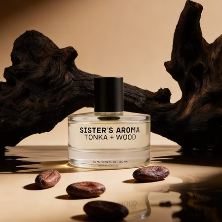 Sister's Aroma Car Perfume Tonka + Wood car air freshener