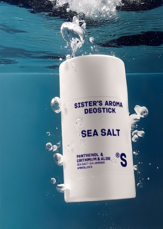 Sister's Aroma Sea Salt Deostick Deodorant Stick against odour and sweating