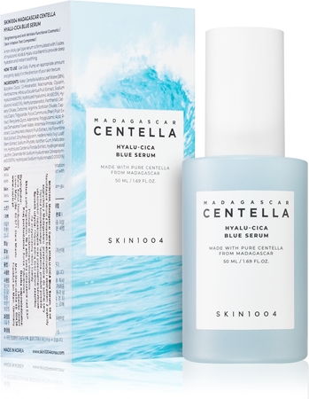 SKIN1004 Madagascar Centella Hyalu-Cica Blue Serum intenzívne hydratačné sérum pre upokojenie a posilnenie citlivej pleti