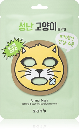 Skin79 Animal For Angry Cat kosteuttava ja rauhoittava kangasnaamio