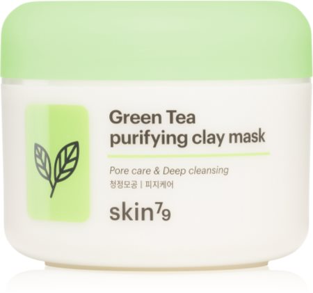 Skin79 Green Tea głęboko oczyszczająca maseczka peelingująca z glinką
