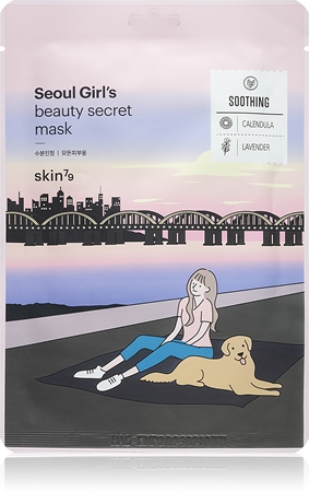 Skin79 Seoul Girl's Beauty Secret plátýnková maska se zklidňujícím účinkem