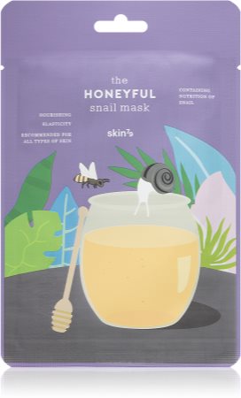 Skin79 Snail The Honeyful Máscara em folha com efeito nutritivo com extrato de baba de caracol