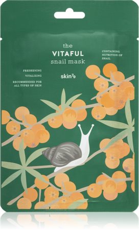 Skin79 Snail The Vitaful máscara em folha antioxidante com extrato de baba de caracol
