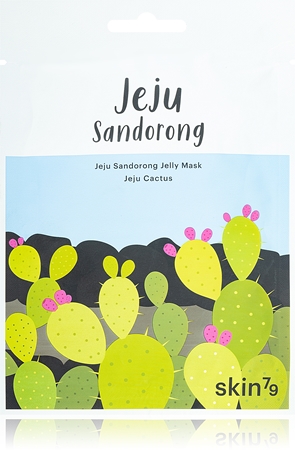 Skin79 Jeju Sandorong Jeju Cactus Máscara em folha com efeito nutritivo com efeito hidratante