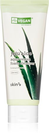 Skin79 Jeju Aloe Aqua Vegan Foam Cleanser espuma de limpeza suave com aloe vera