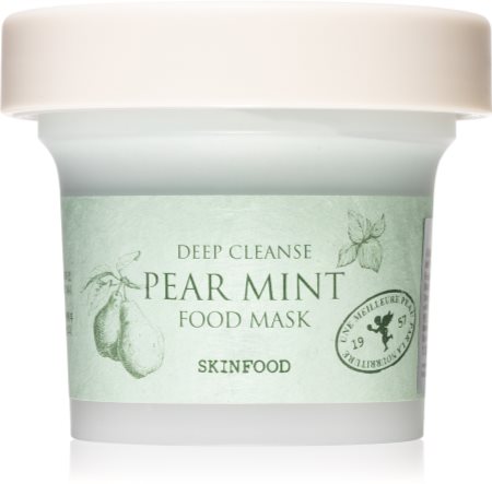 Skinfood Food Mask Pear Mint nährende, regenerierende Maske mit kühlender Wirkung