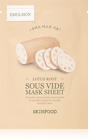 Skinfood Sous Vide Lotus Root brightening and revitalising sheet mask