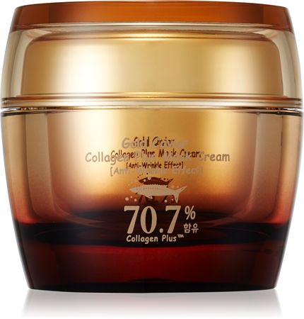 Skinfood Gold Caviar Collagen Plus mascarilla de noche para tensar y restaurar la piel de manera intensa