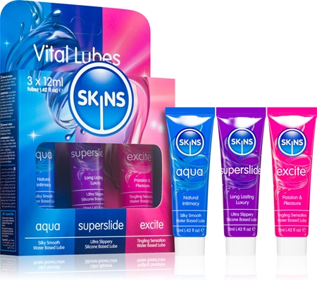 Skins Vital Lube sada lubrikačních gelů