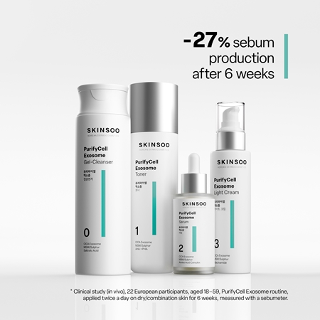 SKINSOO PurifyCell Exosome Toner Soothing Toner to regulate sebum