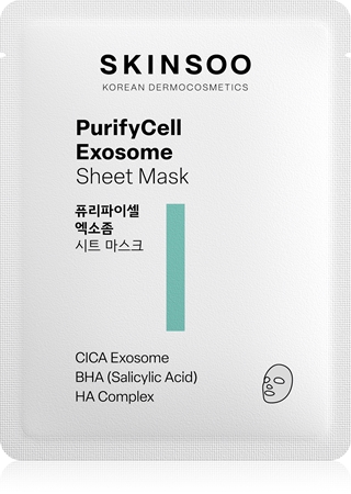 SKINSOO PurifyCell Exosome Sheet Mask Beruhigende Tuchmaske