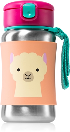 Skip Hop Zoo Llama fľaša na vodu s rúrkou